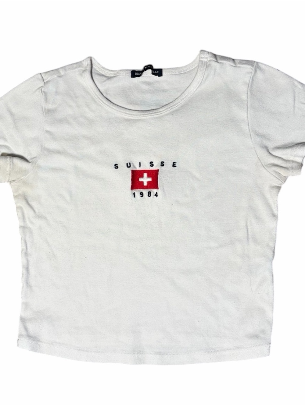 Suisse 1984 White Graphic Tee